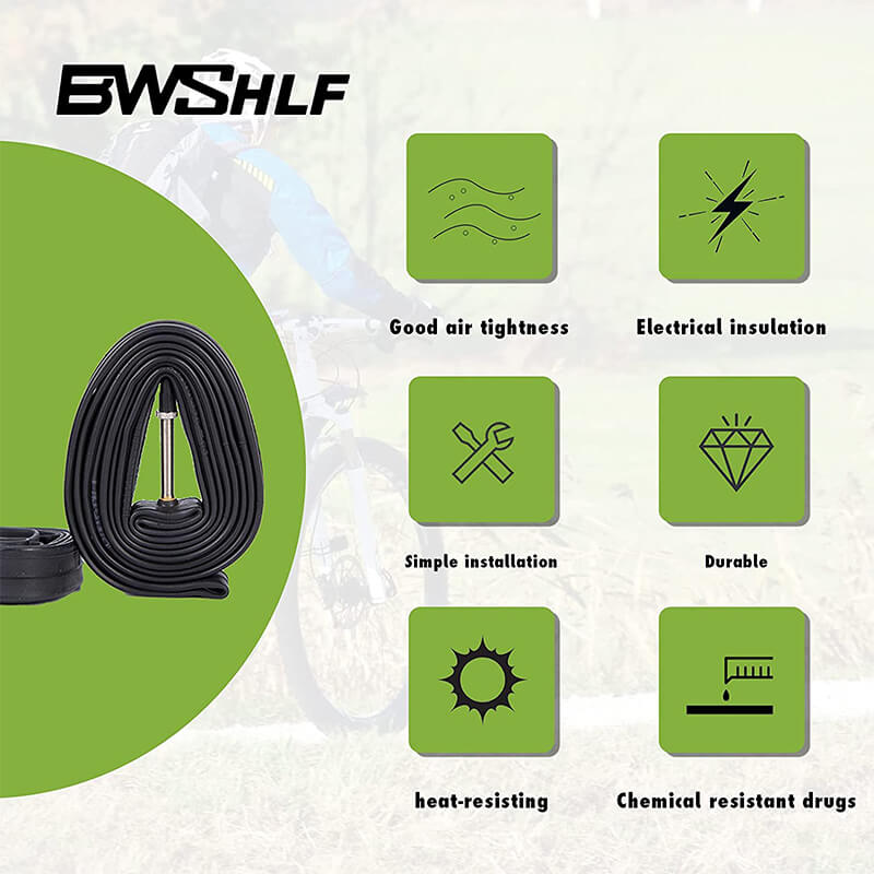 BWSHLF Road Bike Inner Tube with 18-25 48mm Presta Valve 2pack