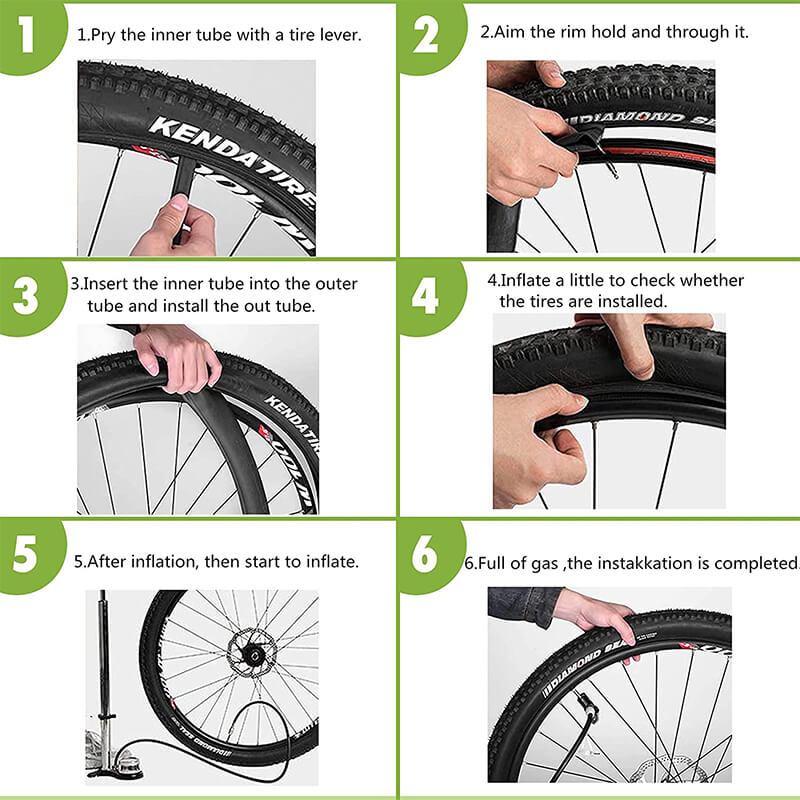 BWSHLF Road Bike Inner Tube with 35-45 48mm Presta Valve 2pack