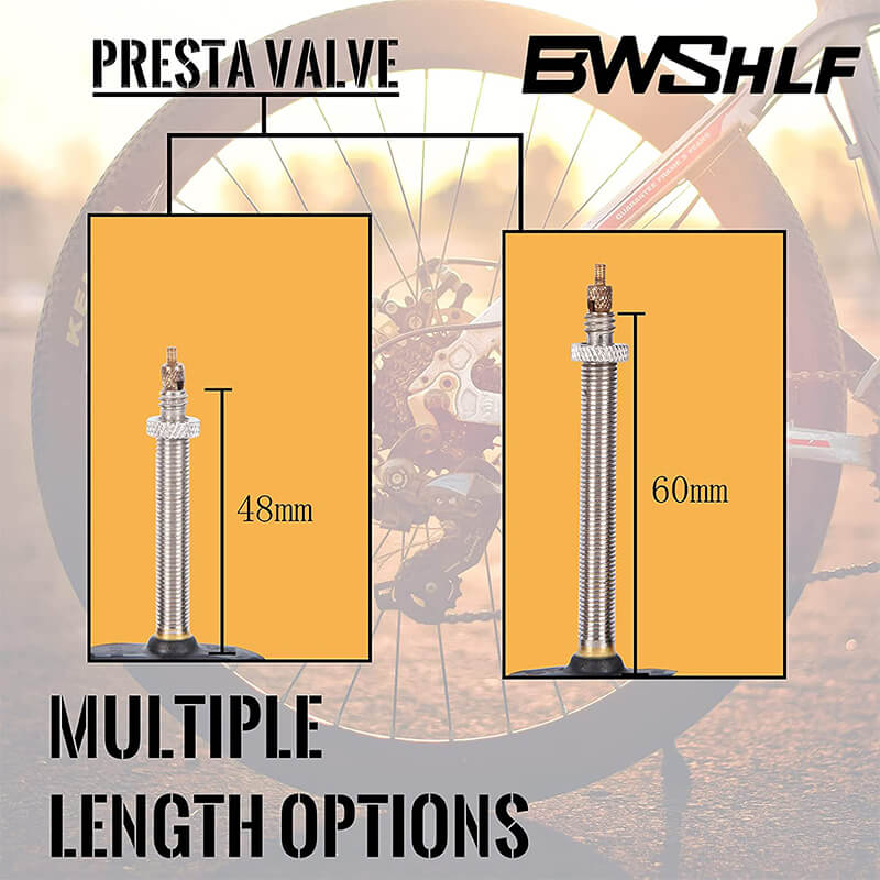 BWSHLF Road Bike Inner Tube with 35-45 60mm Presta Valve 6pack