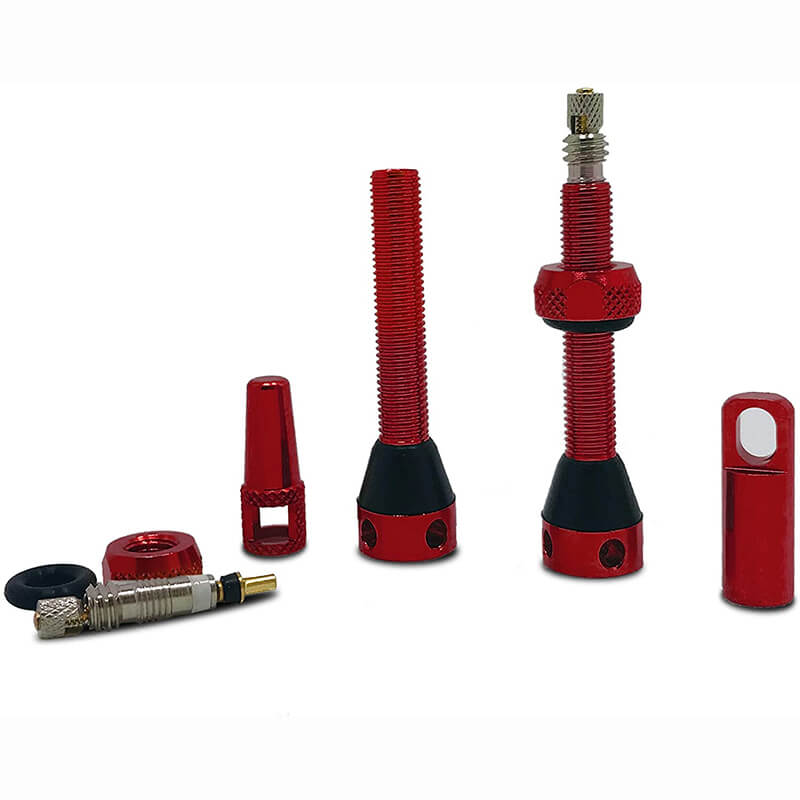 BWSHLF Tubeless Presta Valve Kit-Red