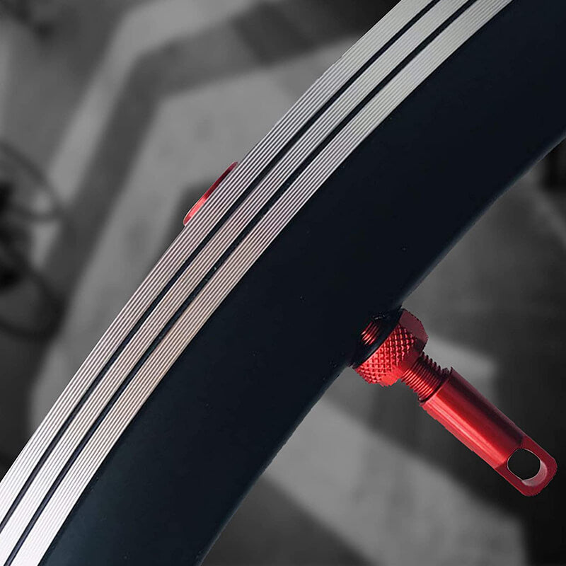 BWSHLF Tubeless Presta Valve Kit-Red