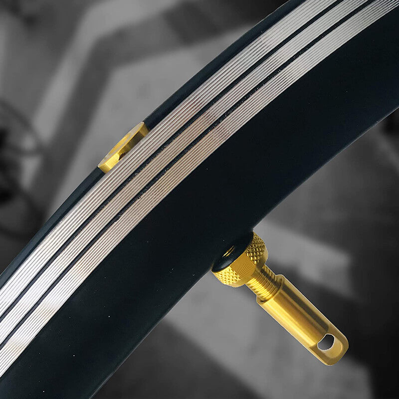 BWSHLF Tubeless Presta Valve Kit-Yellow