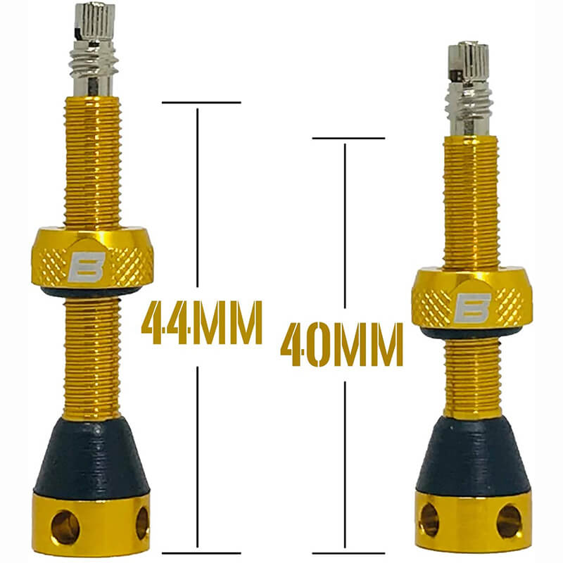 BWSHLF Tubeless Presta Valve Kit-Yellow